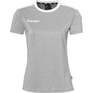 Kempa Damen Emotion 27 T-Shirt, Dark Grau Melange/Weiß, S EU Kempa Damen Emotion 27 T-Shirt, Dark Grau Melange/Weiß, S EU