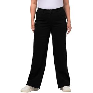 Ulla Popken Damen große Größen Übergrößen Plus Size Jeans Mary, weites Bein, 5-Pocket-Schnitt, Komfortbund Black 50 724600100-50 Ulla Popken Damen große Größen Übergrößen Plus Size Jeans Mary, weites Bein, 5-Pocket-Schnitt, Komfortbund Black 50 724600100-50