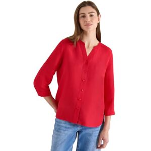 Cecil Damen Bluse mit Split Neck aus Leinenmix Cecil Damen Bluse mit Split Neck aus Leinenmix