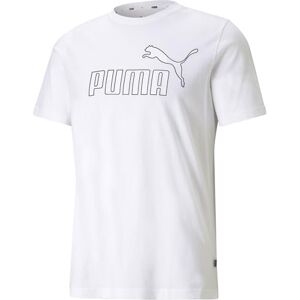 Puma Unisex ESS Logo Tee T-Shirts, White, Puma Unisex ESS Logo Tee T-Shirts, White,