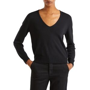 United T-Shirt mit V-Ausschnitt M/L, Schwarz, XS United T-Shirt mit V-Ausschnitt M/L, Schwarz, XS