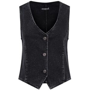 Mavi Damen VELA Weste, dark smoke denim, L Mavi Damen VELA Weste, dark smoke denim, L