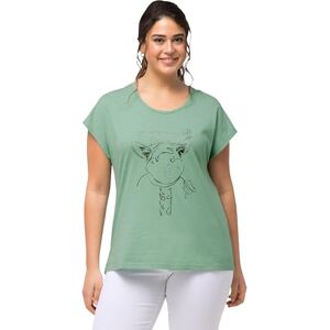 Ulla Popken , Damen, große Größen, T-Shirt mit Foil Print, Oversized Ulla Popken , Damen, große Größen, T-Shirt mit Foil Print, Oversized