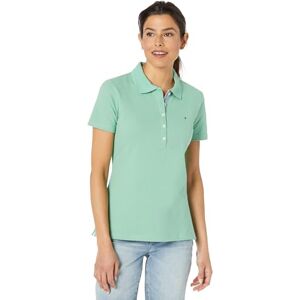 Tommy Hilfiger Damen-Polo-T-Shirt, Light Mint, X-Groß Tommy Hilfiger Damen-Polo-T-Shirt, Light Mint, X-Groß