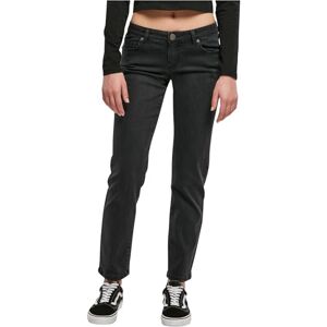 Urban Classics Damen Hose Ladies Low Waist Straight Denim Pants Black Washed 27 Urban Classics Damen Hose Ladies Low Waist Straight Denim Pants Black Washed 27