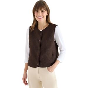 Cecil Damen Weste aus Teddy-Material mit Rundhals Cecil Damen Weste aus Teddy-Material mit Rundhals