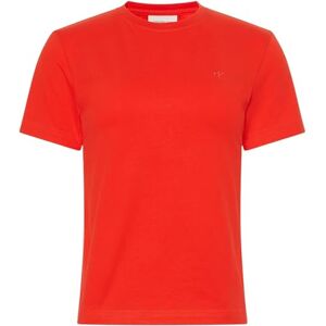 Calvin Damen T-Shirt Kurzarm Archive Jersey Tee mit Rundhalsausschnitt, Rot (Tuscan Terra Cotta), S Calvin Damen T-Shirt Kurzarm Archive Jersey Tee mit Rundhalsausschnitt, Rot (Tuscan Terra Cotta), S
