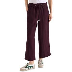 Cecil Wide Leg Hose im Loose Fit aus Leinenmix Rich Burgundy M Cecil Wide Leg Hose im Loose Fit aus Leinenmix Rich Burgundy M