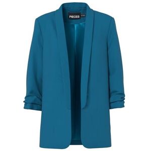 PIECES Damen Pcboss Noos 3/4 Blazer, Deep Lagoon,S PIECES Damen Pcboss Noos 3/4 Blazer, Deep Lagoon,S