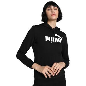 Puma Damen Ess Logo Hoodie Tr Sweatshirt, Black, L Puma Damen Ess Logo Hoodie Tr Sweatshirt, Black, L