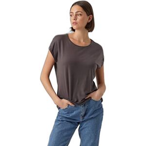 VERO MODA Damen Vmava Plain Top Gajrs Noos T-Shirt, Asphalt, XL EU VERO MODA Damen Vmava Plain Top Gajrs Noos T-Shirt, Asphalt, XL EU