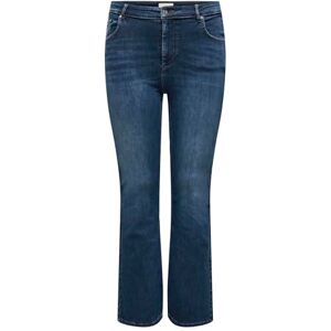 ONLY Carmakoma Damen Carwilly Hw Flared DNM Tai021 Noos Jeanshose, Dark Blue Denim, 46W / 32L EU ONLY Carmakoma Damen Carwilly Hw Flared DNM Tai021 Noos Jeanshose, Dark Blue Denim, 46W / 32L EU