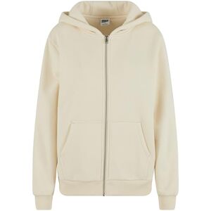 Urban Classics Ladies Fluffy Zip Cardigan whitesand, L Urban Classics Ladies Fluffy Zip Cardigan whitesand, L