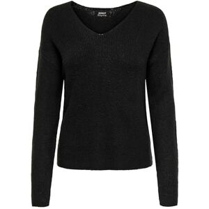 ONLY Damen ONLCAMILLA V-Neck L/S Pullover KNT 15204588, Schwarz,S ONLY Damen ONLCAMILLA V-Neck L/S Pullover KNT 15204588, Schwarz,S