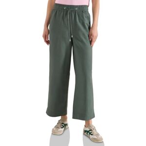 Cecil Wide Leg Hose im Loose Fit aus Leinenmix just Khaki 2X Cecil Wide Leg Hose im Loose Fit aus Leinenmix just Khaki 2X