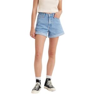 Levi's Levis Damen Rolled 80S MOM Shorts MED Indigo Flat Finish, Back to Blue, 24 EU Levi's Levis Damen Rolled 80S MOM Shorts MED Indigo Flat Finish, Back to Blue, 24 EU
