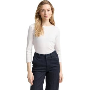 TOM TAILOR Damen Slim Fit Langarmshirt mit Glitzer-Logo TOM TAILOR Damen Slim Fit Langarmshirt mit Glitzer-Logo