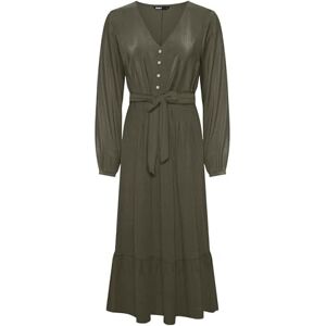 ONLY Damen Onlnova Life Vis Amy Long Dress Solid Kleid, Kalamata, L ONLY Damen Onlnova Life Vis Amy Long Dress Solid Kleid, Kalamata, L