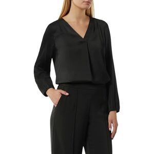 Comma Satinbluse mit V-Ausschnitt Comma Satinbluse mit V-Ausschnitt