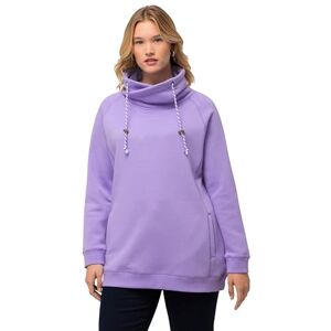 Ulla Popken Damen große Größen Übergrößen Plus Size Sweatshirt, weiter Stehkragen, Taschen, Raglan-Langarm Ulla Popken Damen große Größen Übergrößen Plus Size Sweatshirt, weiter Stehkragen, Taschen, Raglan-Langarm