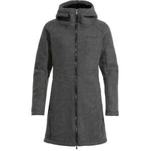 VAUDE Damen Mantel Tinshan Coat III, moderner Wollmix-Mantel mit weichem Fleece-Innenfutter, iron, 38 VAUDE Damen Mantel Tinshan Coat III, moderner Wollmix-Mantel mit weichem Fleece-Innenfutter, iron, 38