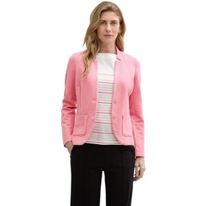 TOM TAILOR Damen 1038703 Basic Ottoman Blazer mit Taschen, 15116 Bright Rose, M TOM TAILOR Damen 1038703 Basic Ottoman Blazer mit Taschen, 15116 Bright Rose, M