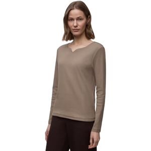 Street One Basic Shirt mit Rippstruktur Light Terra Mocha 40 Street One Basic Shirt mit Rippstruktur Light Terra Mocha 40