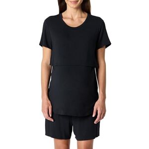 Amazon Essentials Damen Nachtwäsche-Set Aus Weichem Modal Für Schwangerschaft Und Stillen, Schwarz, XXL Amazon Essentials Damen Nachtwäsche-Set Aus Weichem Modal Für Schwangerschaft Und Stillen, Schwarz, XXL