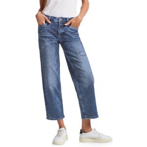 Street One Straight Leg Destroyed Jeans Authentic mid Blue 34 Street One Straight Leg Destroyed Jeans Authentic mid Blue 34