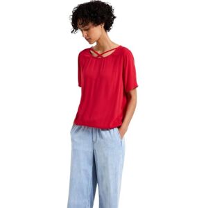 Street One Damen Blusenshirt mit Bänderdetail Street One Damen Blusenshirt mit Bänderdetail