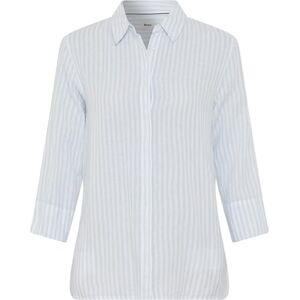 BRAX Style Vicki gestreifte Bluse aus Leinen mit verdeckter Knopfleiste BRAX Style Vicki gestreifte Bluse aus Leinen mit verdeckter Knopfleiste