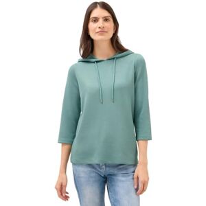 Cecil Damen Hoodie Shirt in Rippstruktur Cecil Damen Hoodie Shirt in Rippstruktur