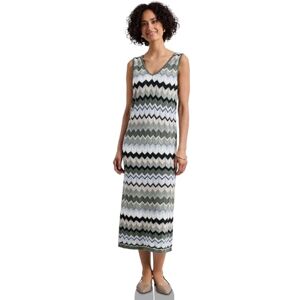 Street One Damen Midi-Kleid mit Zick-Zack-Muster Street One Damen Midi-Kleid mit Zick-Zack-Muster