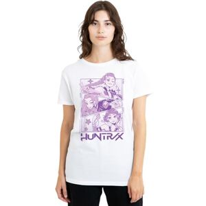KPop Demon Hunters K-Pop Demon Hunters Damen Huntrix Manga Panels Trio Ladies T-Shirt, Weiß, S EU KPop Demon Hunters K-Pop Demon Hunters Damen Huntrix Manga Panels Trio Ladies T-Shirt, Weiß, S EU