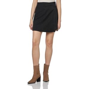 VERO MODA Rock Damen, Black/Stripes:Snow White, L VERO MODA Rock Damen, Black/Stripes:Snow White, L