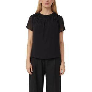 s.Oliver Luftige Chiffon-Bluse mit gesteppter Raffung s.Oliver Luftige Chiffon-Bluse mit gesteppter Raffung