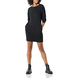Amazon Essentials Damen-Sweatshirtkleid aus Fleece, Blousonärmel, Rundhalsausschnitt (erhältlich in Übergröße), Schwarz, Größe M Amazon Essentials Damen-Sweatshirtkleid aus Fleece, Blousonärmel, Rundhalsausschnitt (erhältlich in Übergröße), Schwarz, Größe M