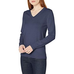 Amazon Essentials Damen Pullover aus 100 % Baumwolle, langärmelig, V-Ausschnitt, Marineblau, Größe M Amazon Essentials Damen Pullover aus 100 % Baumwolle, langärmelig, V-Ausschnitt, Marineblau, Größe M