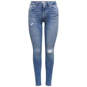 ONLY Damen Onlpower Life Mid Push Sk Dt Rea264 Noos Jeans, Medium Blue Denim, L EU ONLY Damen Onlpower Life Mid Push Sk Dt Rea264 Noos Jeans, Medium Blue Denim, L EU
