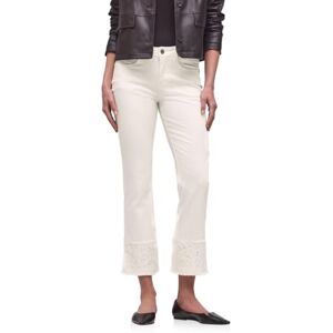 Street One Flared Leg Jeans mit Ziersaum Ecru Washed 30 Street One Flared Leg Jeans mit Ziersaum Ecru Washed 30