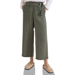 Cecil High Waist Wide Leg Hose im Loose Fit Khaki M Cecil High Waist Wide Leg Hose im Loose Fit Khaki M