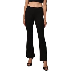 ONLY Damen Stretch Schlag Hose Slim Fit Freizeit Schlupf Stoffhose ONLFEVER Elastic Flared Long Pants 70s Retro, Farben:Schwarz, Größe:M / 34L ONLY Damen Stretch Schlag Hose Slim Fit Freizeit Schlupf Stoffhose ONLFEVER Elastic Flared Long Pants 70s Retro, Farben:Schwarz, Größe:M / 34L