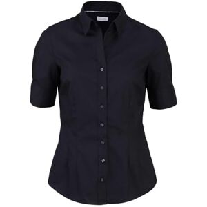Seidensticker Damen Bluse Hemdbluse Kelchkragenbluse Klassisch Elegant Bügelleicht Slim Fit Kurzarm Uni 100% Baumwolle Seidensticker Damen Bluse Hemdbluse Kelchkragenbluse Klassisch Elegant Bügelleicht Slim Fit Kurzarm Uni 100% Baumwolle