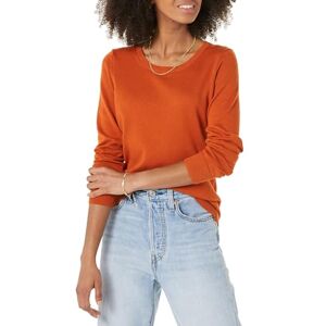 Amazon Essentials Damen Leichter, Langärmeliger Pullover Mit Rundhalsausschnitt (Erhältlich in Übergröße), Rostfarben, XL Amazon Essentials Damen Leichter, Langärmeliger Pullover Mit Rundhalsausschnitt (Erhältlich in Übergröße), Rostfarben, XL