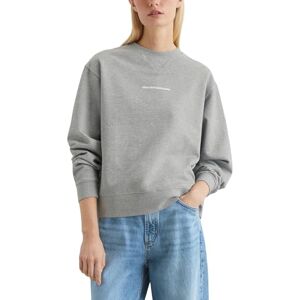 Marc O' Polo Denim Damen Sweatshirt aus Bio-Baumwolle Relaxed Fit, Grau (Stone Melange), M Marc O' Polo Denim Damen Sweatshirt aus Bio-Baumwolle Relaxed Fit, Grau (Stone Melange), M
