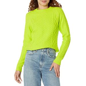 Amazon Essentials Damen Pullover mit Zopfmuster, Lindgrün, L Amazon Essentials Damen Pullover mit Zopfmuster, Lindgrün, L