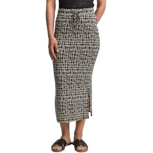 TOM TAILOR Damen 1046451 Midi Rock, 38117 Abstract Black Grid Design, 32 EU TOM TAILOR Damen 1046451 Midi Rock, 38117 Abstract Black Grid Design, 32 EU