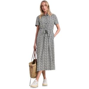 Street One Damen Midi-Kleid mit Zick-Zack-Muster Street One Damen Midi-Kleid mit Zick-Zack-Muster