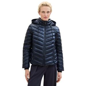 TOM TAILOR Damen Lightweight Steppjacke mit Kapuze,10668 Sky Captain Blue, L TOM TAILOR Damen Lightweight Steppjacke mit Kapuze,10668 Sky Captain Blue, L