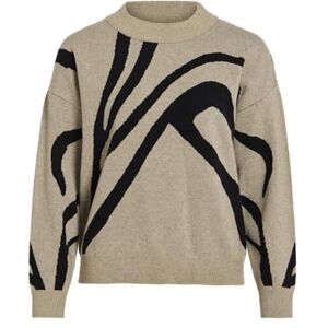 Vila Vitif Jacquard L/S Knit Top Noos Vila Vitif Jacquard L/S Knit Top Noos
